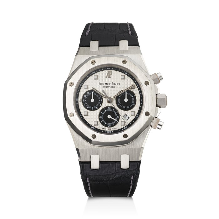 AUDEMARS PIGUET, LIMITED EDITION PLATINUM 'ROYAL OAK CHRONOGRAPH 'LA BOUTIQUE'', REF. 26035PT CASE NO. F21639