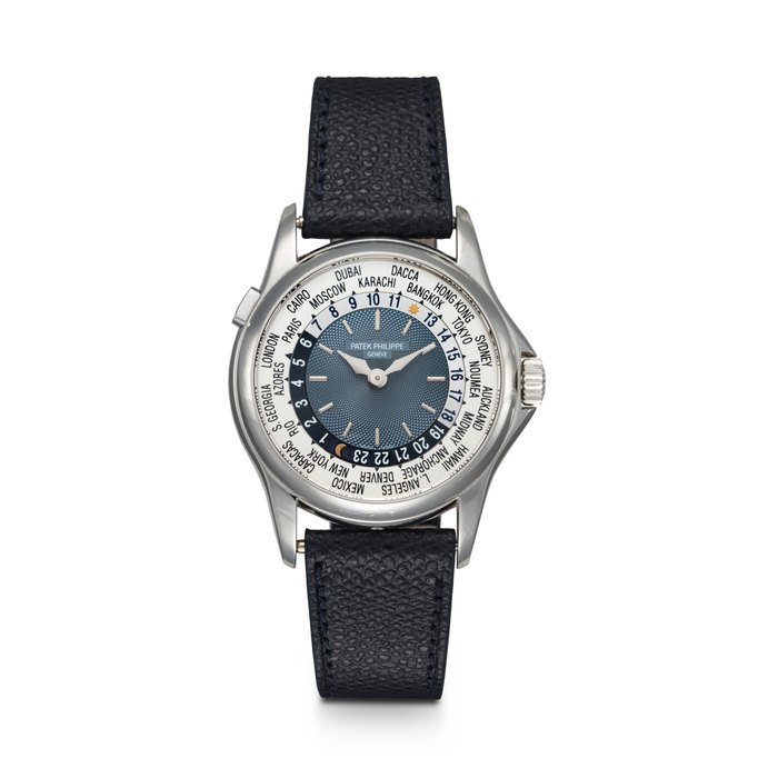 PATEK PHILIPPE, REF. 5110P-001, A FINE AND ATTRACTIVE PLATINUM WORLDTIME AUTOMATIC WRISTWATCH CASE NUMBER: 4’142’707, MOVEMENT NUMBER: 3’208’192