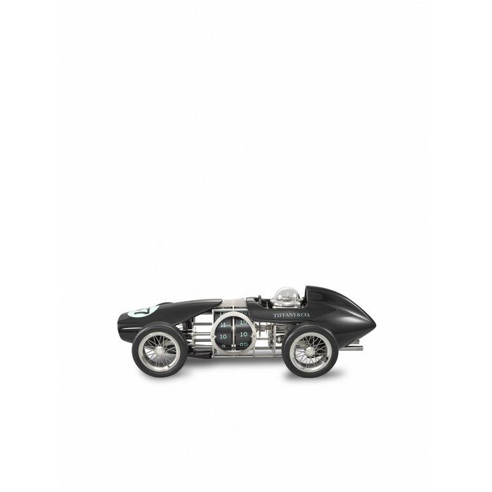 Tiffany & Co TIFFANY & CO. AN UNUSUAL AND PLAYFUL STAINLESS STEEL AND ALUMINIUM DESK CLOCK WITH 8 DAY POWER RESERVE TIME FOR SPEED MODEL, REF. 75450028, CASE NO. 51'787, CIRCA 2025, Price & Market Data
