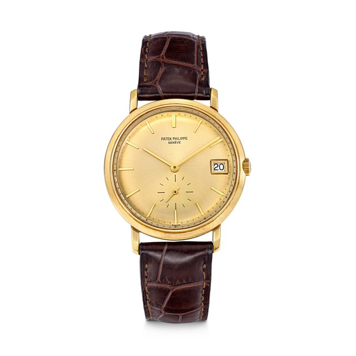 PATEK PHILIPPE. AN 18K GOLD AUTOMATIC WRISTWATCH WITH DATE REF. 3445⁄100, MOVEMENT NO. 1’232’284, CASE NO. 333’114, MANUFACTURED IN 1972
