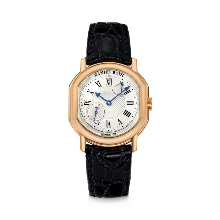 Daniel Roth DANIEL ROTH. A VERY RARE 18K PINK GOLD LIMITED EDITION WRISTWATCH WITH POWER RESERVE ELLIPSOCURVEX POWER RESERVE MODEL, REF. 367.L.40, CASE NO. 0⁄50, CIRCA 2003, Price & Market Data