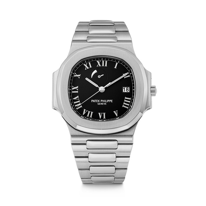 PATEK PHILIPPE. A STAINLESS STEEL AUTOMATIC WRISTWATCH WITH SWEEP CENTRE SECONDS, POWER RESERVE, DATE AND BRACELET NAUTILUS MODEL, REF. 3710/1A-001, MOVEMENT NO. 3'148'794, CASE NO. 4'080'399, MANUFACTURED IN 2000