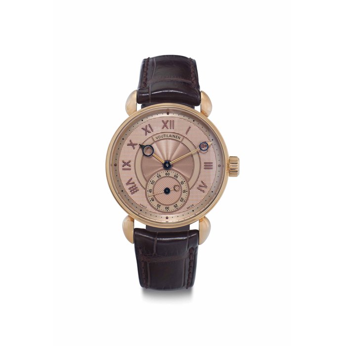 Kari Voutilainen. A Very Fine and Unique 18k Pink Gold Wristwatch SIGNED KARI VOUTILAINEN, UNIQUE PIECE, NO. C260110, CIRCA 2009