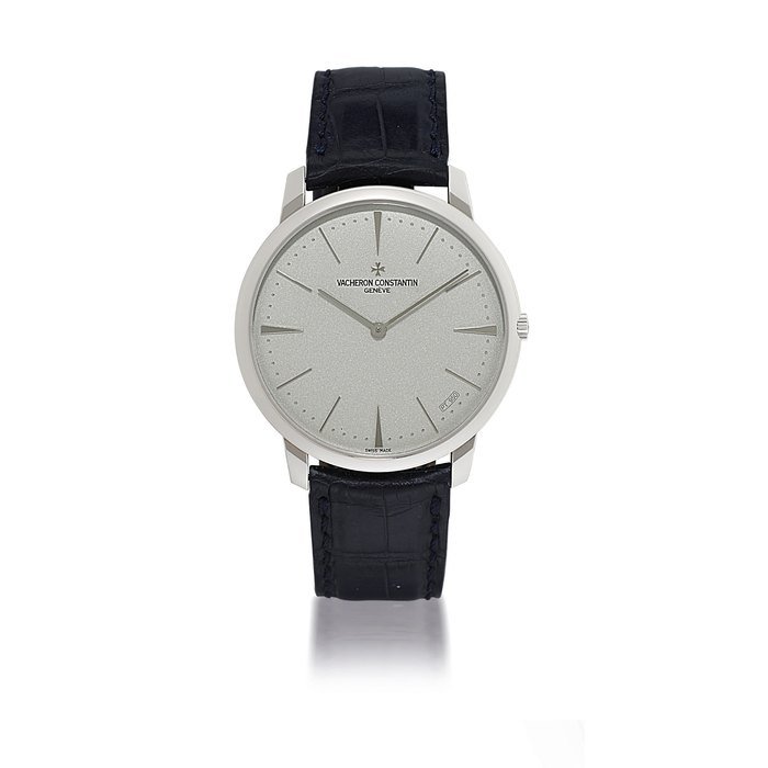  VACHERON CONSTANTIN THIN AND LARGE PLATINUM MANUALLY-WOUND WRISTWATCH NO. 95, CASE NO. 81180 1129293, CIRCA 2006