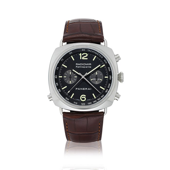 PANERAI, RADIOMIR CHRONO RATTRAPANTE, REF. PAM00214 LIMITED EDITION STAINLESS STEEL AUTOMATIC SPLIT SECONDS CHRONOGRAPH WRISTWATCH NO. 0048/1000, MANUFACTURED IN 2006