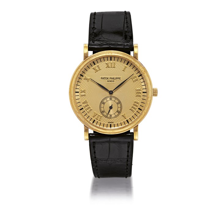 PATEK PHILIPPE, REF.5022 YELLOW GOLD MANUALLY-WOUND WRISTWATCH MOVEMENT 1856148, CASE 4011922, MANUFACTURED IN 1996