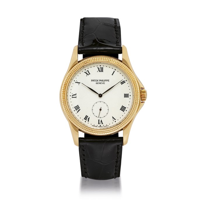 PATEK PHILIPPE, REF. 5115 YELLOW GOLD MANUALLY-WOUND WRISTWATCH WITH ENAMEL DIAL MOVEMENT 1907095, CASE 4112818, MANUFACTURED IN 2000