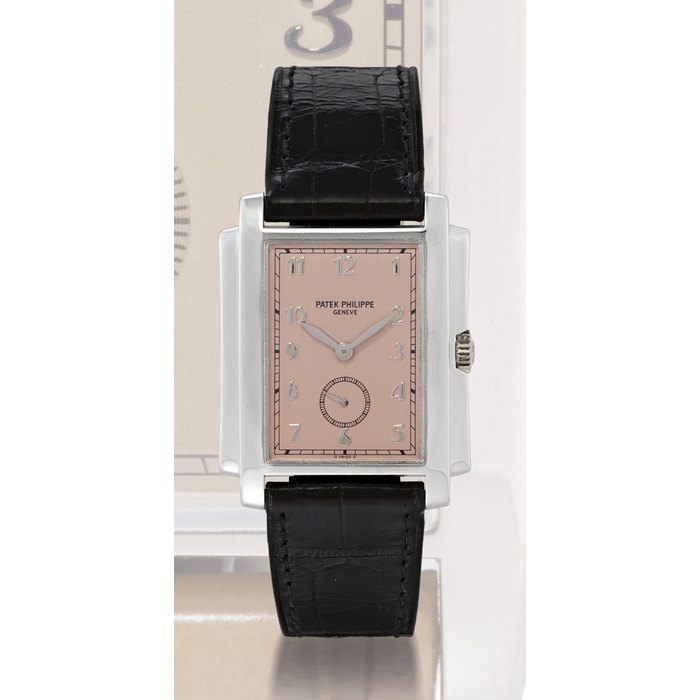PATEK PHILIPPE, GONDOLO, REF. 5024 WHITE GOLD MANUALLY WOUND WRISTWATCH MOVEMENT 1'878'369, CASE 4'137'819, MANUFACTURED IN 2001