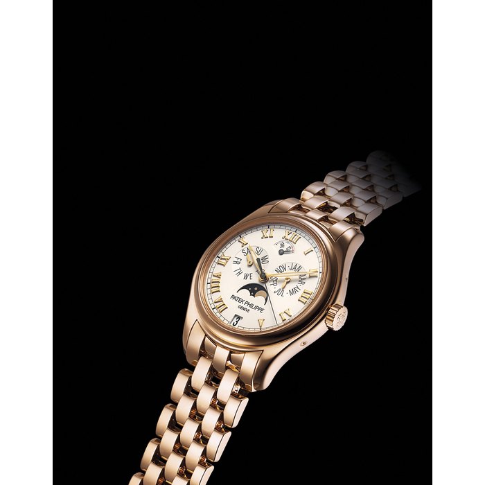 PATEK PHILIPPE, REF. 5036R PINK GOLD AUTOMATIC ANNUAL CALENDAR WRISTWATCH WITH POWER RESERVE, MOON PHASES AND BRACELET MOVEMENT 3288886, CASE 4273829, MANUFACTURED IN 2004