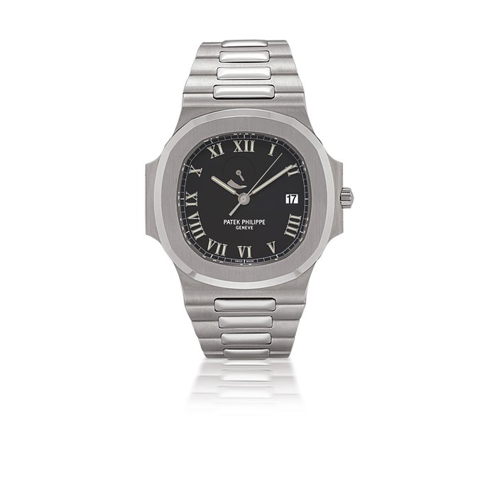 PATEK PHILIPPE, NAUTILUS, REF. 3710 STAINLESS STEEL AUTOMATIC WRISTWATCH WITH DATE DISPLAY, POWER RESERVE INDICATION AND BRACELET MOVEMENT 3'148'614, CASE 4'062'238, MANUFACTURED IN 1999