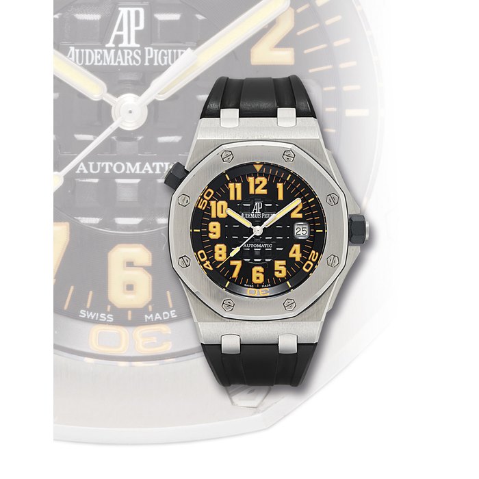 AUDEMARS PIGUET, ROYAL OAK OFFSHORE LA BOUTIQUE SPECIAL EDITION STAINLESS STEEL AUTOMATIC DIVER'S WRISTWATCH WITH DATE, SPECIAL EDITION OF 300, MADE FOR THE GENEVA AUDEMARS PIGUET BOUTIQUE CASE NO. F63512, CIRCA 2006