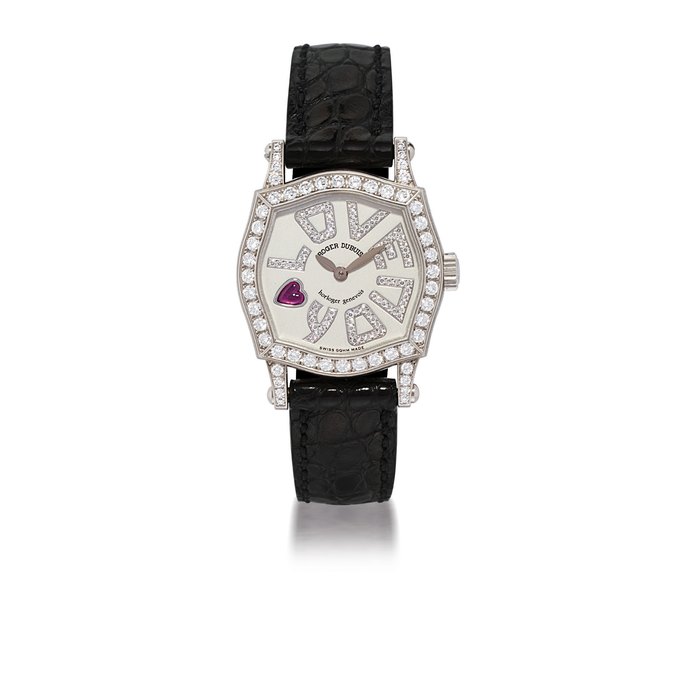 ROGER DUBUIS, SYMPATHIE LADY'S WHITE GOLD AND DIAMOND-SET MANUALLY-WOUND WRISTWATCH, LIMITED EDITION OF 28 NO. 17/28, MANUFACTURED IN 2001