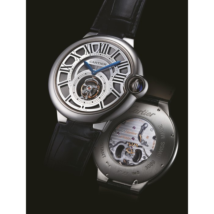 CARTIER, BALLON BLEU, FLYING TOURBILLON WHITE GOLD MANUALLY-WOUND TOURBILLON WRISTWATCH NO. 23, MANUFACTURED IN 2008