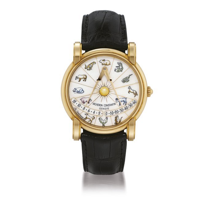 Vacheron Constantin VACHERON CONSTANTIN, MERCATOR YELLOW GOLD AUTOMATIC WRISTWATCH WITH ENAMEL DIAL, RETROGRADE HOURS AND MINUTES CASE 684293, CIRCA 1998