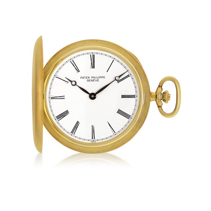 PATEK PHILIPPE, REF. 865 YELLOW GOLD HUNTER CASE KEYLESS LEVER POCKET WATCH MOVEMENT 931'853, CASE 520'836, MANUFACTURED IN 1970