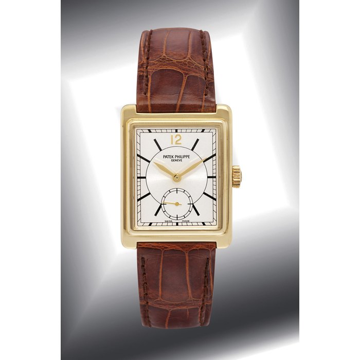 PATEK PHILIPPE, REF. 5010J YELLOW GOLD MANUALLY-WOUND RECTANGULAR WRISTWATCH MOVEMENT 1865928, CASE 4065232, MANUFACTURED IN 1999