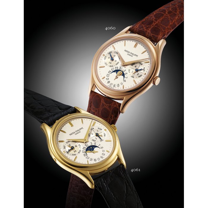 PATEK PHILIPPE, REF. 3940R PINK GOLD AUTOMATIC PERPETUAL CALENDAR WRISTWATCH WITH LEAP YEAR AND MOON PHASE DISPLAY MOVEMENT 772396, CASE 2884798, MANUFACTURED IN 1990