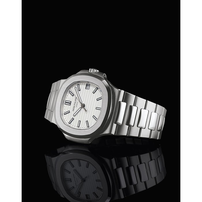 Patek Philippe PATEK PHILIPPE. A FINE STAINLESS STEEL AUTOMATIC WRISTWATCH WITH SWEEP CENTRE SECONDS, DATE, AND BRACELET SIGNED PATEK PHILIPPE, GENEVE, NAUTILUS MODEL, REF. 5711, MOVEMENT NO. 5'652'411, CASE NO. 4'934'970, CIRCA 2012, Price & Market Data