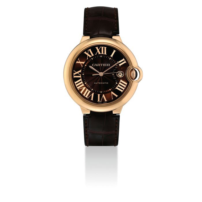 Cartier CARTIER. AN 18K PINK GOLD AUTOMATIC WRISTWATCH WITH SWEEP CENTRE SECONDS AND DATE SIGNED CARTIER, BALLON BLEU MODEL, REF. 2999, CASE NO. 112965QX, CIRCA 2010