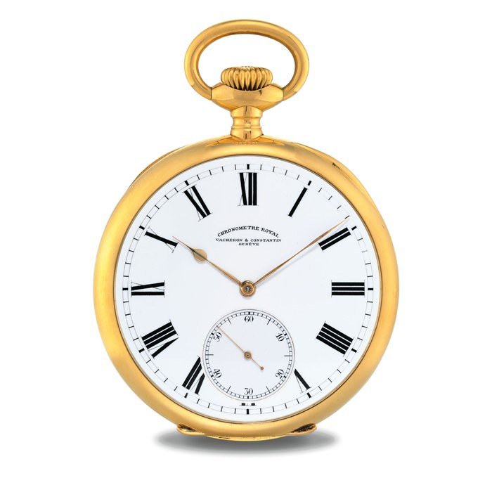 Vacheron Constantin VACHERON CONSTANTIN. A LARGE 18K GOLD KEYLESS LEVER WATCH SIGNED VACHERON & CONSTANTIN, GENEVE, CHRONOMETRE ROYAL, MOVEMENT NO. 356'986, CASE NO. 220'074, CIRCA 1910