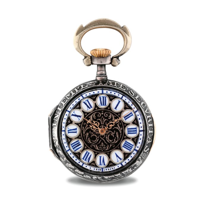 PATEK PHILIPPE. A RARE SILVER OPENFACE KEYLESS LEVER WATCH SIGNED PATEK PHILIPPE & CO., GENEVA, RETAILED BY BAILEY BANKS AND BIDDLE, PHILADELPHIA, MOVEMENT NO. 103'590, CASE NO. 217'248, MANUFACTURED IN 1895