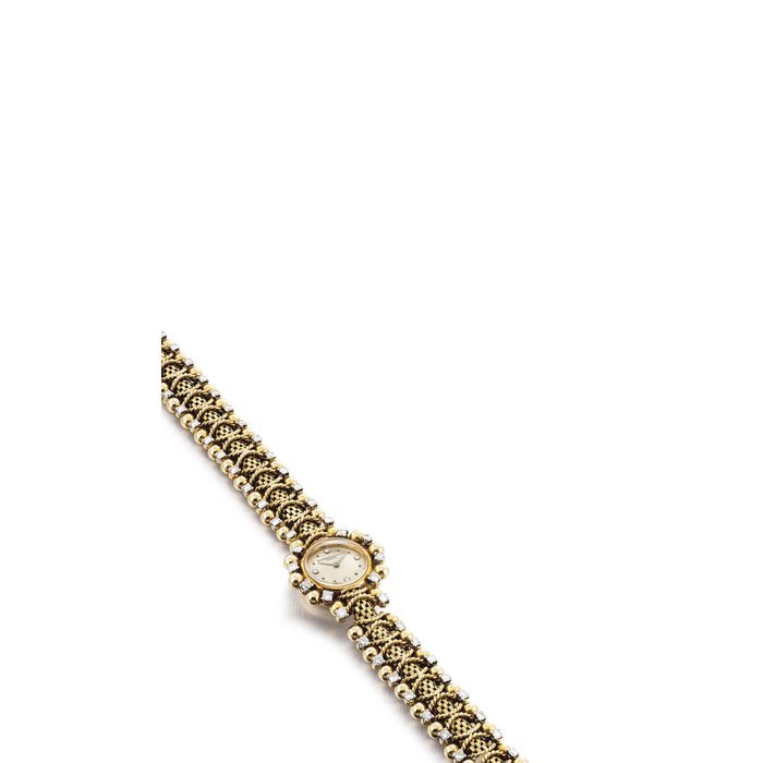 Vacheron Constantin VACHERON CONSTANTIN. A LADY'S VERY FINE AND RARE 18K GOLD AND DIAMOND-SET BRACELET WATCH SIGNED VACHERON & CONSTANTIN, GENEVE, REF. 4818, MOVEMENT NO. 482'548, CASE NO. 327'270, MANUFACTURED IN 1952