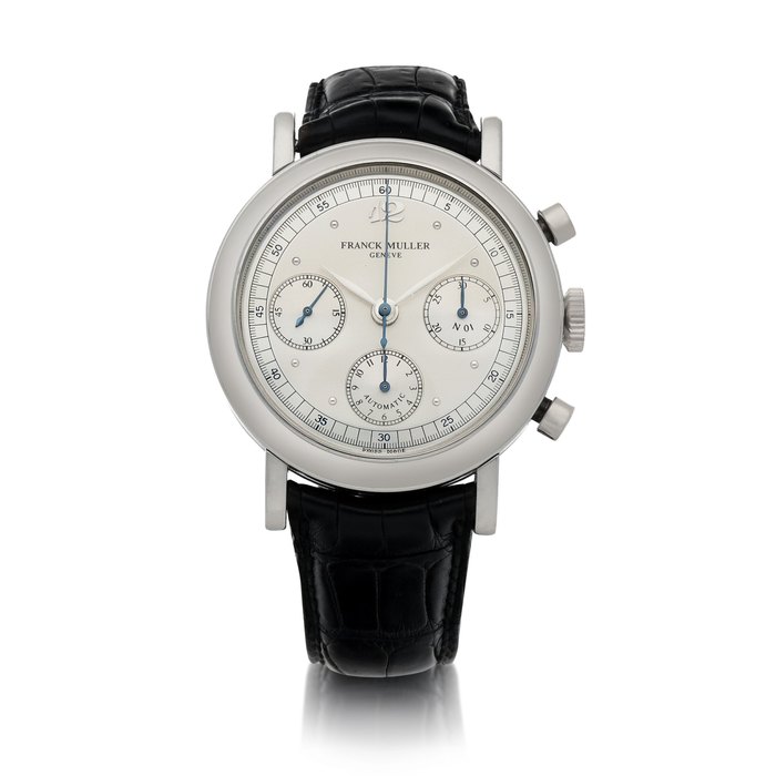 Franck Muller Ref. 7000 CC Early limited edition platinum chronograph wristwatch Circa 1992 | 7000 CC型號早期限量版鉑金計時腕錶，年份約1992