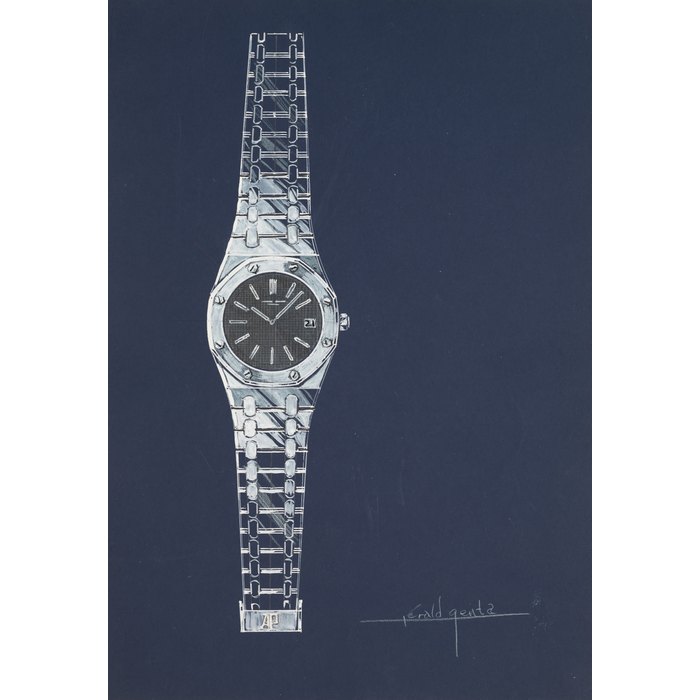 Gérald Genta Original prototype design of the Audemars Piguet Royal Oak with accompanying NFT  Circa 1972