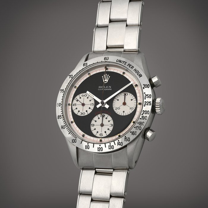 Rolex 'Paul Newman' Daytona, Reference 6239 | A stainless steel chronograph wristwatch with bracelet | Circa 1967 · 6239