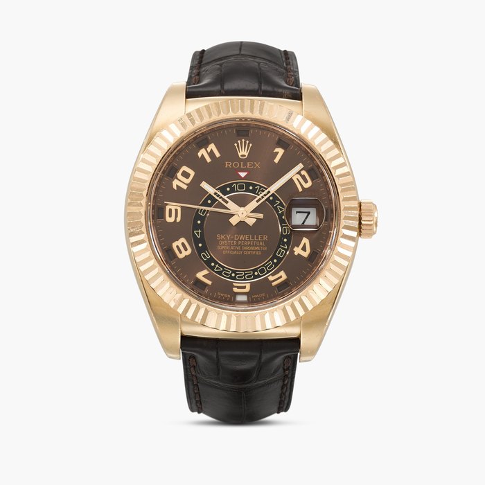 Rolex Sky-Dweller, Reference 326135 | A pink gold annual calendar dual time wristwatch | Circa 2012