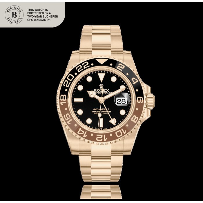 Rolex Rolex  "Root Beer" GMT Master-II Ref. 126715 CHNR, a pink gold dual time zone wristwatch with date and bracelet, Circa 2019, Price & Market Data