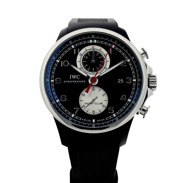 IWC REFERENCE IW3902-08 PORTUGIESER YACHT CLUB CHRONOGRAPH BOUTIQUE EDITION A LIMITED EDITION STAINLESS STEEL AND RUBBER AUTOMATIC FLYBACK CHRONOGRAPH WRISTWATCH WITH DATE, ONE OF 250, CIRCA 2014