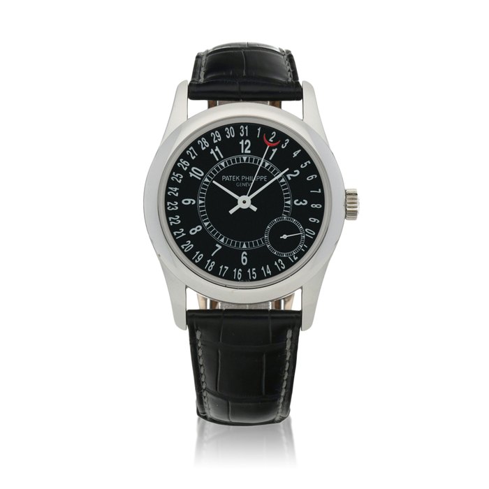 Patek Philippe Ref. 6000G-001 White gold wristwatch with date Circa 2006 | 百達翡麗 | 6000G-001型號白金腕錶備日期顯示，年份約2006