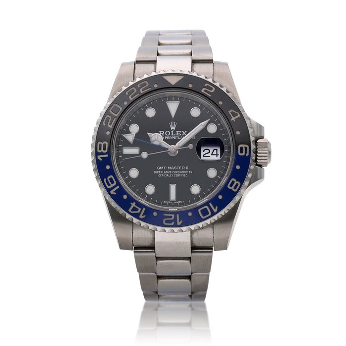 Rolex Reference 116710 GMT-Master II 'Batman', A stainless steel automatic dual time wristwatch with date, bracelet and ceramic bezel, Circa 2018