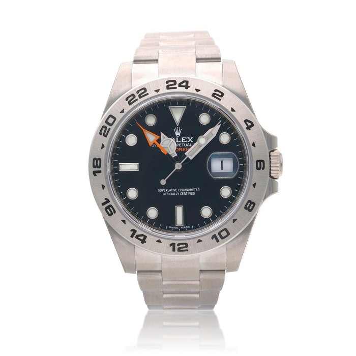 Rolex Reference 216570 Explorer II, A stainless steel wristwatch with date, 24 hours indication and bracelet, Circa 2016