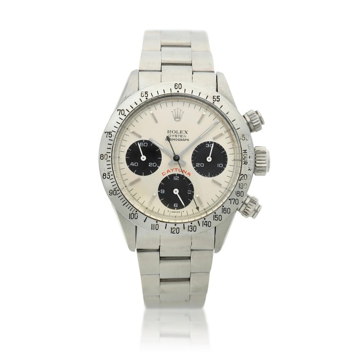 Rolex Reference 6265 'Big Red' Daytona, A stainless steel chronograph wristwatch, Circa 1979
