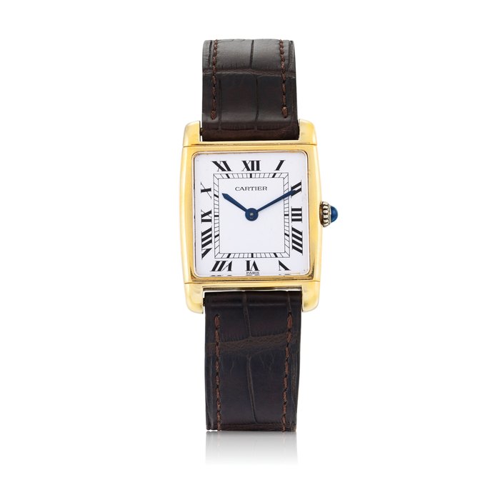 Cartier Tank Reverso  Yellow gold reversible wristwatch   Circa 2000