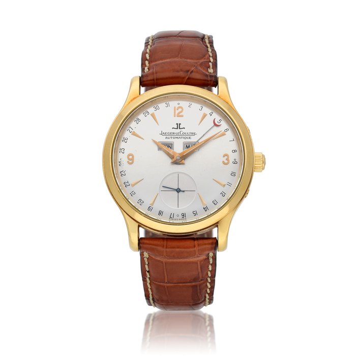Jaeger-LeCoultre Master Control, Ref. 140.1.87 Yellow gold annual calendar wristwatch with day Circa 2002