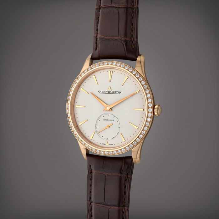 Jaeger-LeCoultre Reference 109.2.90.S Master Ultra Thin | A pink gold and diamond-set automatic wristwatch, Circa 2015