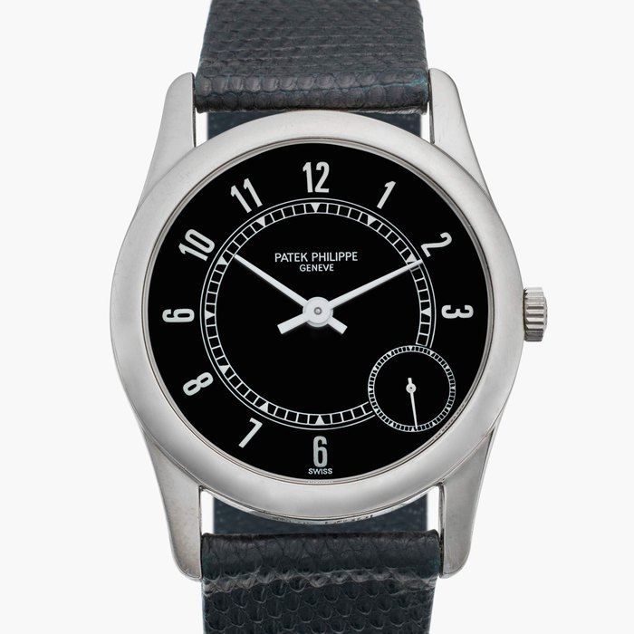 Patek Philippe Reference 5000 Calatrava | A white gold automatic wristwatch, Circa 1992
