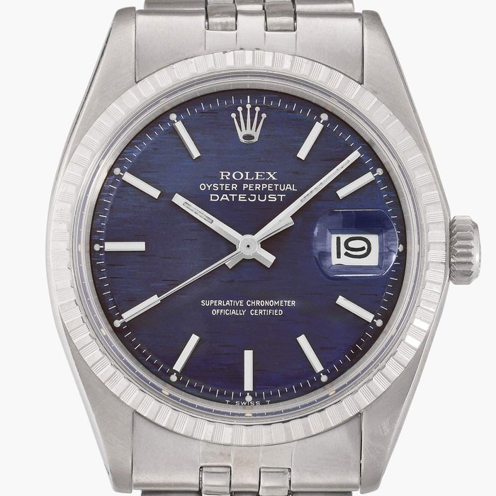 Rolex Reference 1603 Datejust | A stainless steel automatic wristwatch with date, bracelet and shantung dial, Circa 1972 · 1603