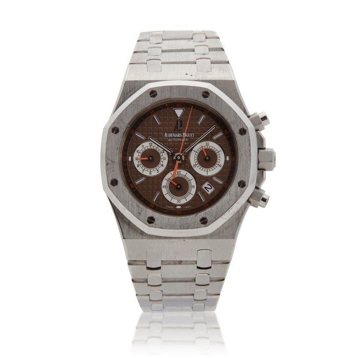 Audemars Piguet Royal Oak, A stainless steel automatic chronograph wristwatch with date and bracelet, Circa 2010