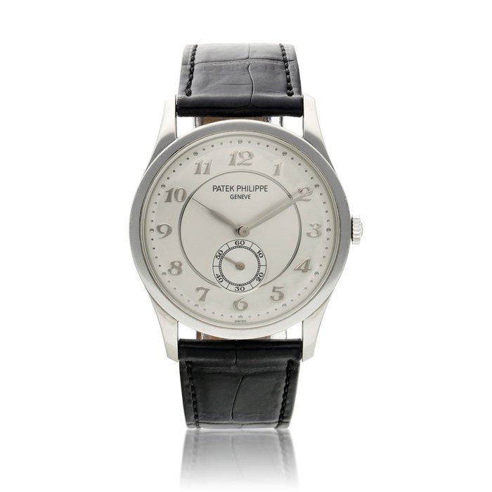 Patek Philippe Reference 5196 Calatrava, A platinum wristwatch, Circa 2007