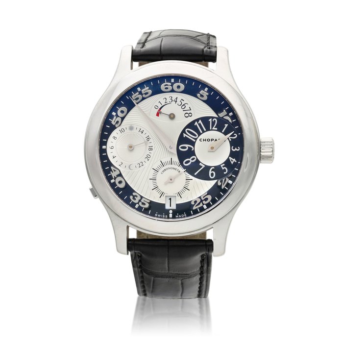 Chopard Reference 16/1874 L.U.C. Régulateur, A limited edition white gold wristwatch with date, power reserve and 24-hour indication, Circa 2005