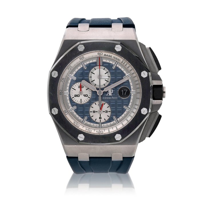 Audemars Piguet Audemar Piguet Royal Oak Offshore, A stainless steel automatic chronograph wristwatch with date and bracelet, Circa 2010