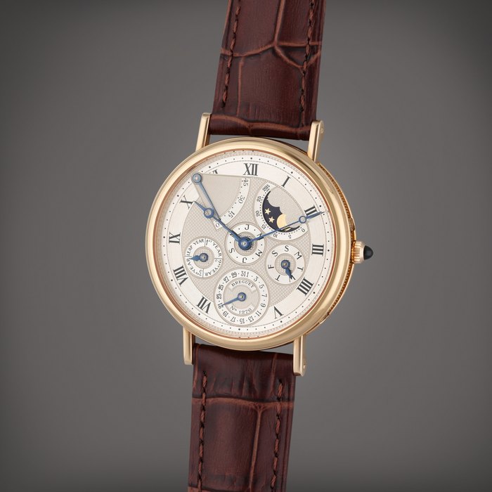 Breguet Reference 3310 Classique | A pink gold automatic perpetual calendar wristwatch with moon phases, and power reserve indication, Circa 1990, Price & Market Data