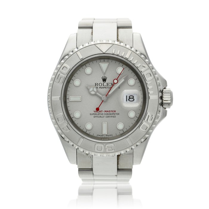 Rolex Reference16622 Yacht-Master  A stainless steel and platinum automatic wristwatch with date and bracelet, Circa 2002