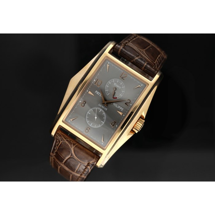 Patek Philippe Reference 5100R-001 A limited edition pink gold rectangular wristwatch with 10 day power reserve, made to commemorate the millennium, Circa 2000