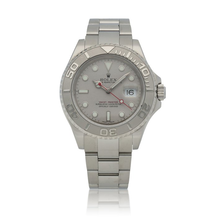 Rolex Yacht-Master, Ref. 16622  Stainless steel wristwatch with date and bracelet  Circa 2004