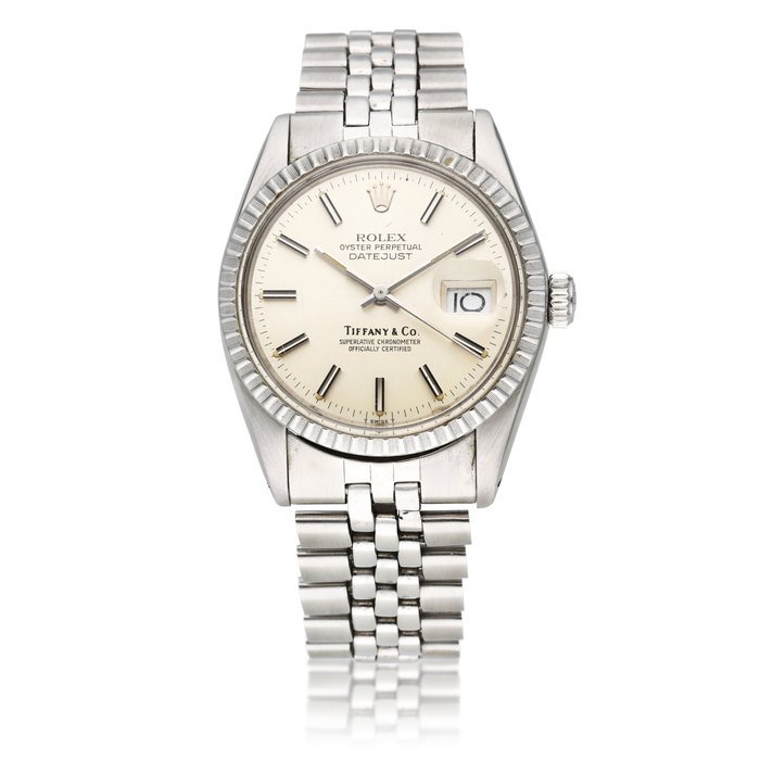 Rolex Reference 16030 Datejust | Retailed by Tiffany & Co.: A stainless steel automatic wristwatch with date and bracelet, Circa 1978 · 16030